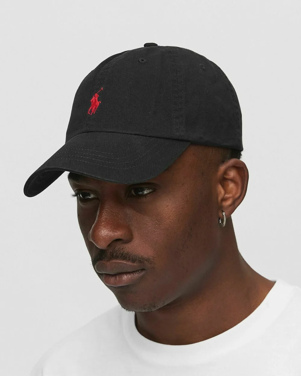 Classic Black Polo Cap - Image 2