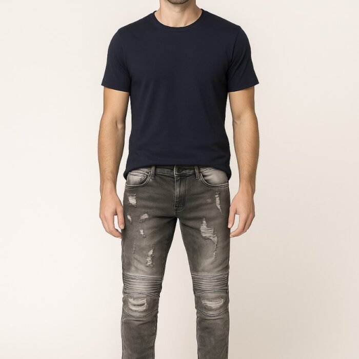 Ripped Gray Jeans
