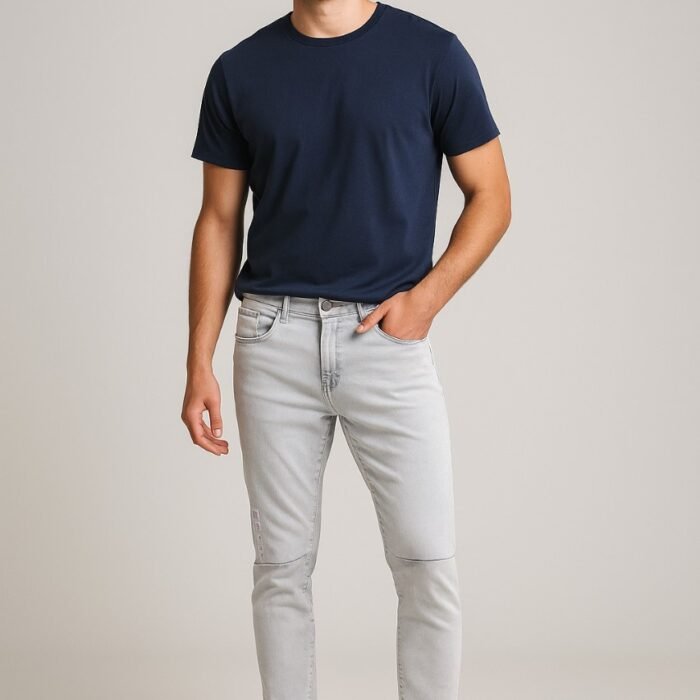 Light Gray Ripped Jeans