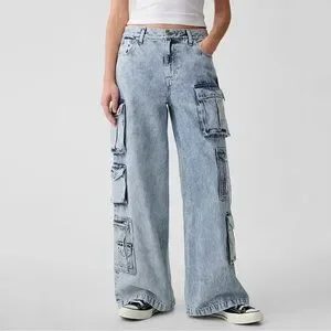 High Rise Straight Leg Jeans Medium Wash