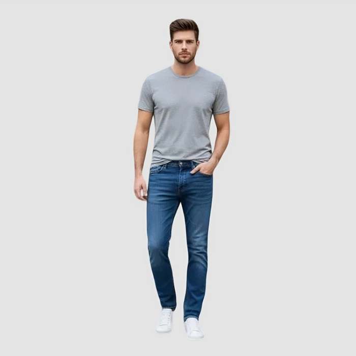 Classic Mid Blue Slim Jeans