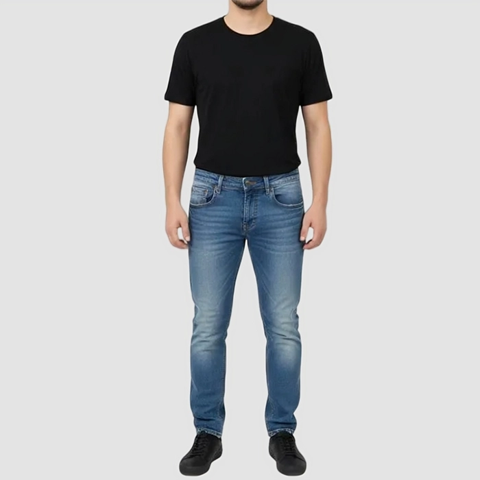 Light Wash Slim Fit Jeans