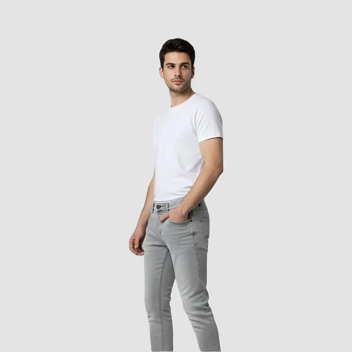 Light Grey Slim Fit Jeans